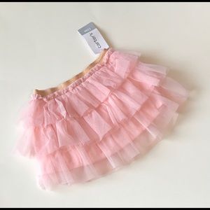 Ruffle Tulle Skirt with glitter waist band
